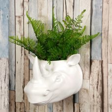 White Rhino Flower Pot