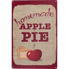 Blechschild - Apple Pie