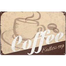 Blechschild - Coffee Endless Cup