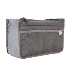 Bag in Bag Grau mit Netz Grösse S