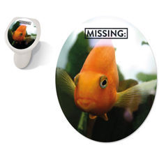 Klodeckelaufkleber - Toilet Sticker Fish Missing