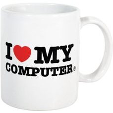 I heart my Computer Tasse