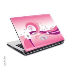 Tussi On Tour - Laptop Sticker pink 10"