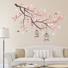 Walplus Wand-Tattoo Crystal Cherry Blossom Tree mit Swarovski-Kristallen